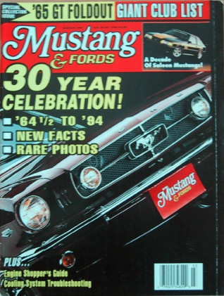 MUSTANG & FORDS 1994 MAR - K-CODE, YARBOROUGH SPOILER